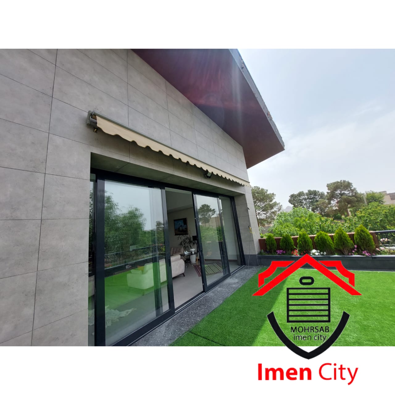 سایبان برقی ویلا در اصفهان
